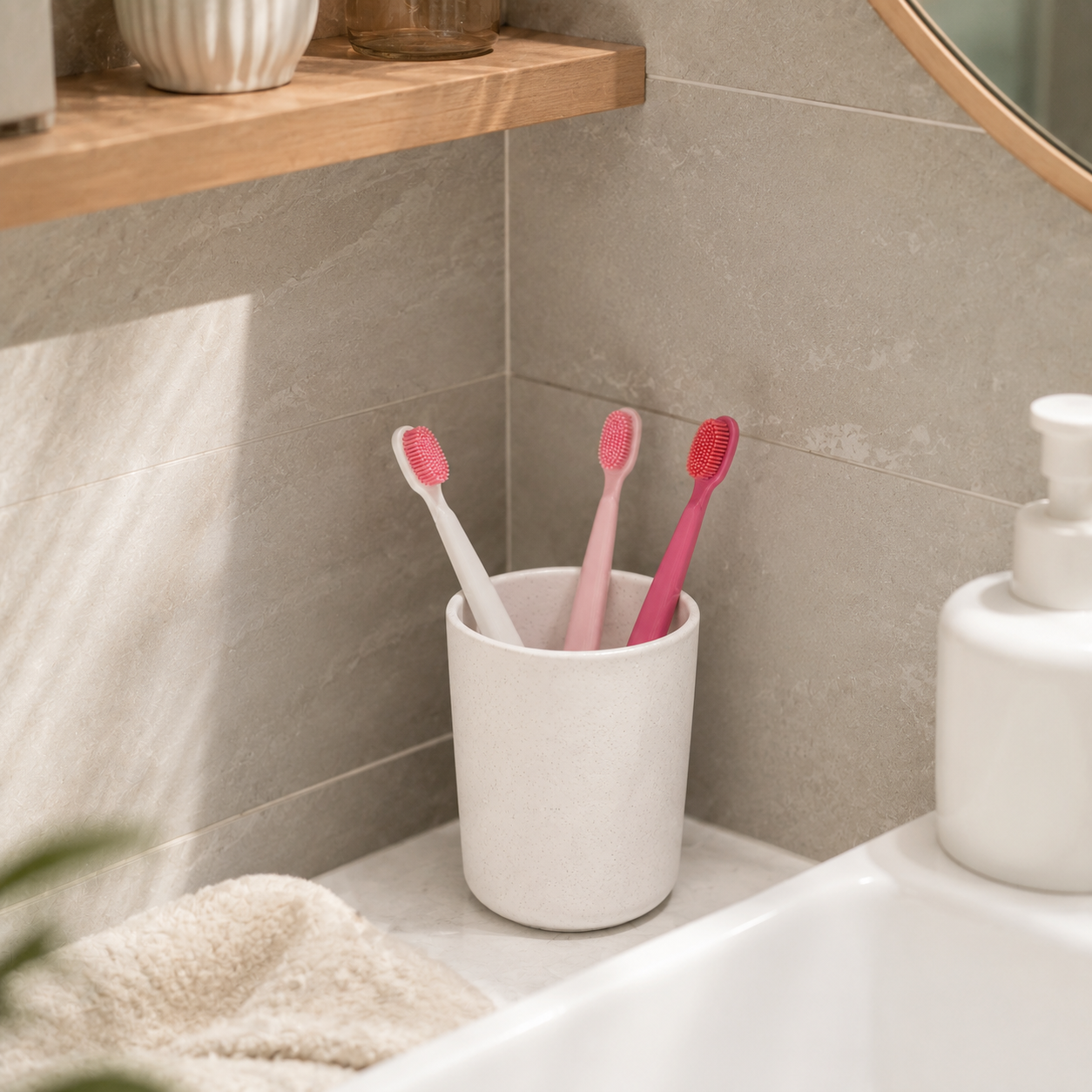 PINK VERSE 4 CM Long Head Toothbrush