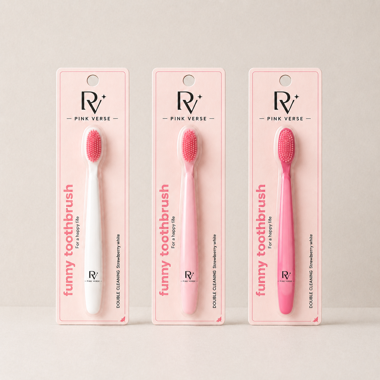 PINK VERSE 4 CM Long Head Toothbrush
